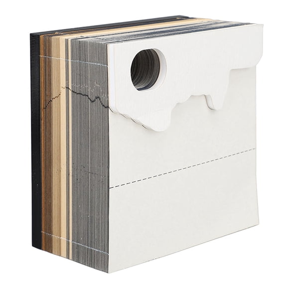NFTIGB Castle 3D Memo Pad Multifunction 2024 Calendar Notepad Convenience Stickers with Light Christmas Gift Paper Art Carving Desktop Ornament