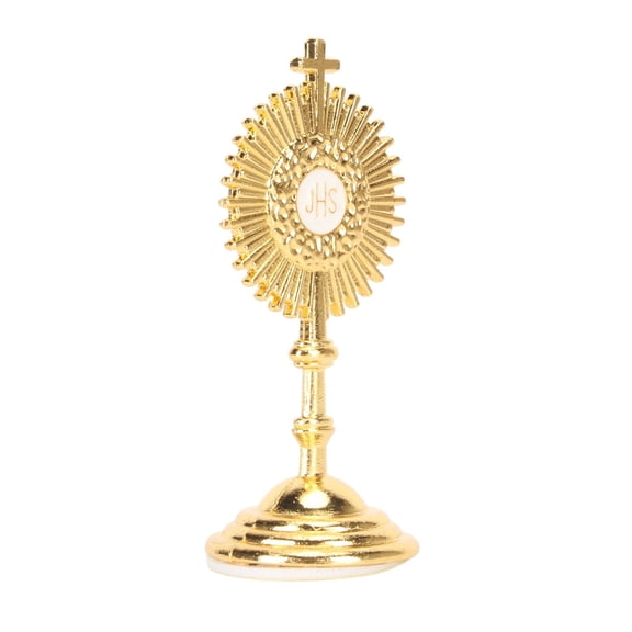 NFTIGB Catholic Table Decoration Alloy Christian Communion Statue Ornament Small Metal Figurine for Religious Party Office Car Home Tabletop Decor 2.4 inches / 6.2 cm