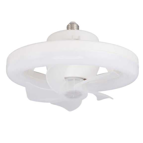 NFTIGB Ceiling Fan Light with Remote Control, 360 Degree Rotate Dimmable E27 Adjustable LED Lamp 5 Blade 48W Fan Light for Bedroom, Garage, Living Room (10.2 inches / 26 cm)