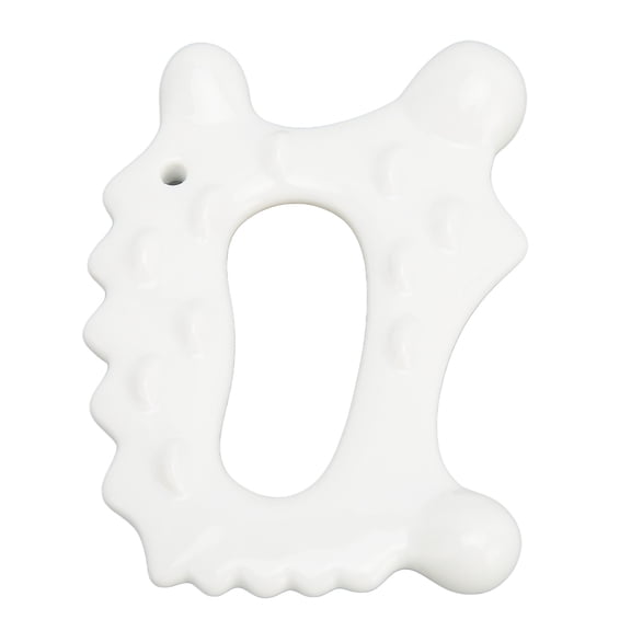 NFTIGB Ceramic Skin Gua Sha Board Remove Cellulite Muscle Relaxing Face Body Scraping Tool Massager for Sore Muscles and Lymphatic Drainage (5.51 inches / 14 cm)