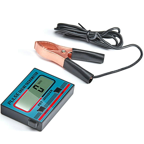 NFTIGB Chainsaw Tachometer Versatile Gasoline Engine Tester Multifunctional Motorcycle RPM Meter High RPM Lawnmower Tester LCD Digital Display Universal Fit, Black