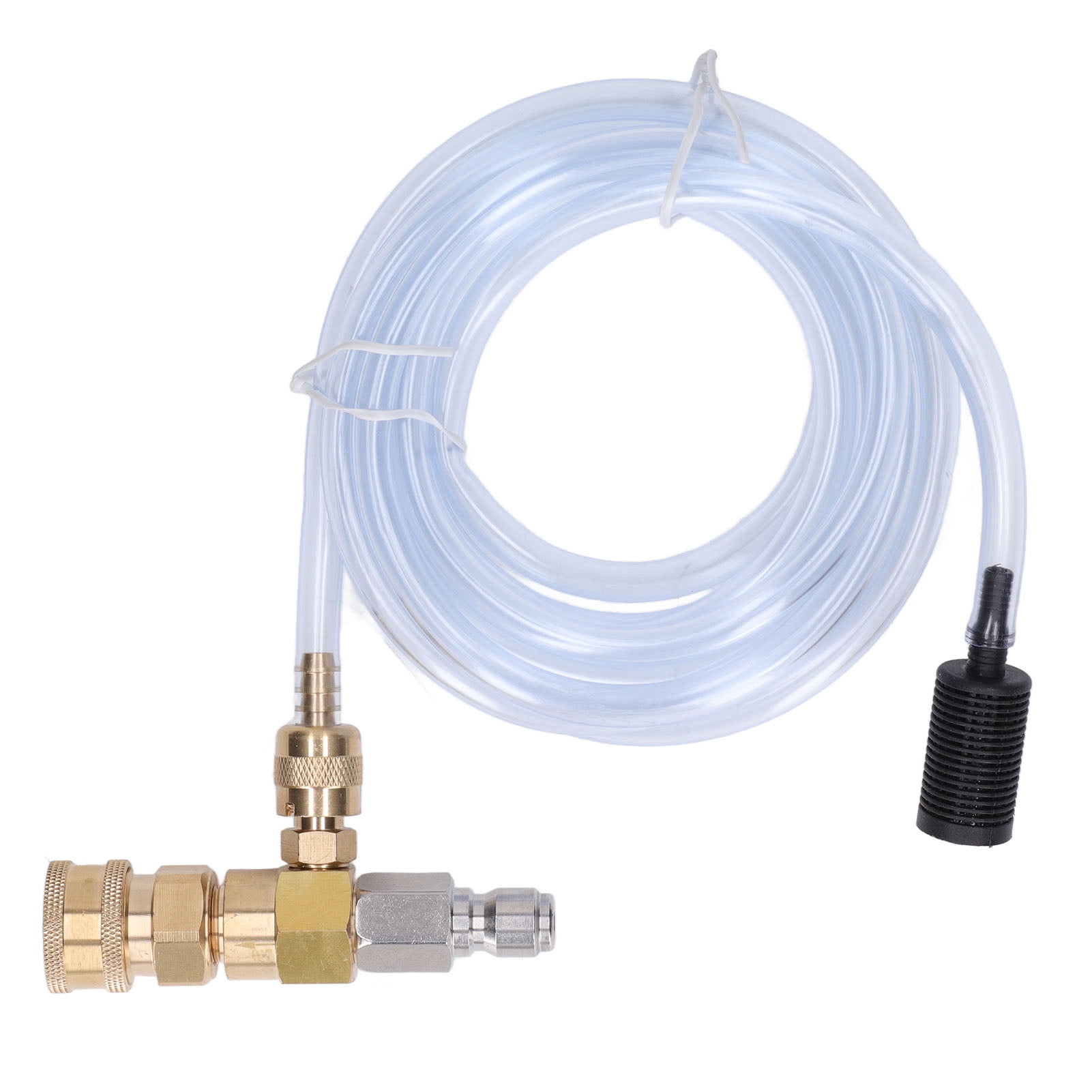 NFTIGB Chemical Injector Kit Adjustable Downstream Soap Dispenser with 9.8 ft / 3m Tube for Pressure Washer 5000 PSI Brass Stainless Quick Connect Nozzle