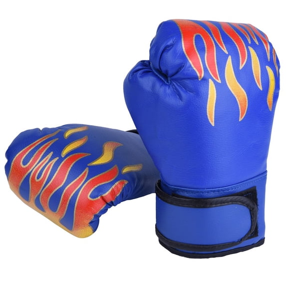 NFTIGB Child Boxing Fighting Muay Thai Sparring Punching Kickboxing Grappling Sandbag Gloves Blue, 9.84 inches / 25 cm, Wear-Resistant Youth Training Gear