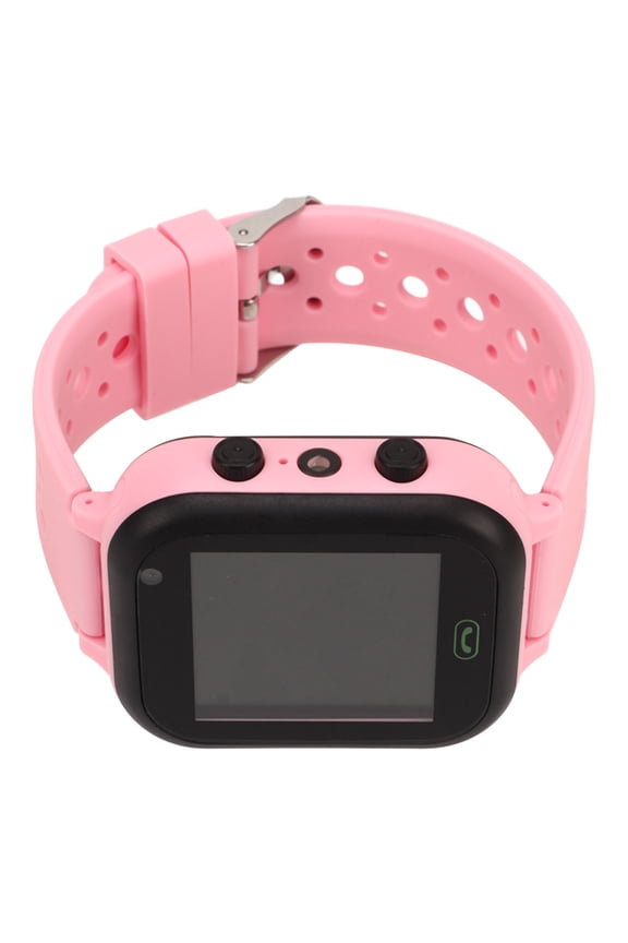 Children Intelligent Voice Watch IP67 Waterproof Tracker Touch Screen Kids Smart Alarm Watch Pink with 1.44 Inch / 36.5mm Display, Video Calling, Pedometer, and Camera Capabilities