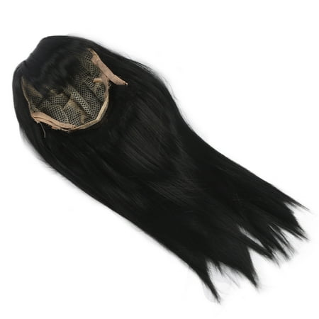 NFTIGB Children Wig Girl Bangs Periwig Long Straight Black Full Topper Synthetic Hair Replacement [cite: 12]
