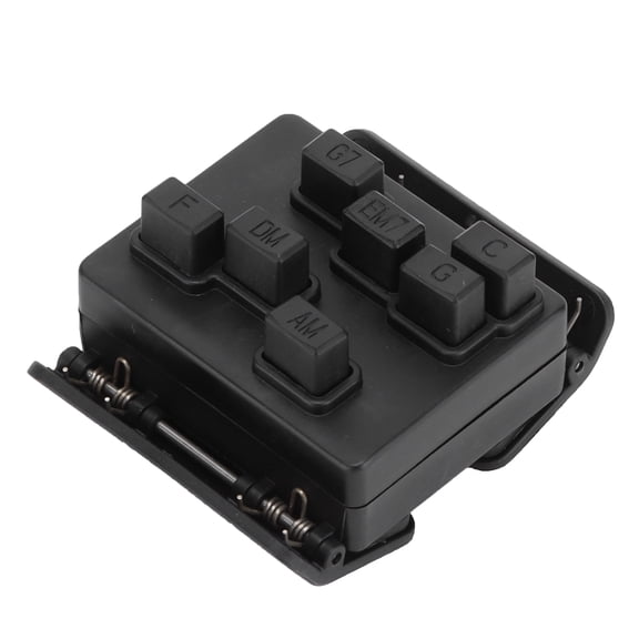 NFTIGB Chord Trainer Ukulele Button Auxiliary Playing Tool Clip-on Stringed Instrument Parts, 3.15 inches / 8.00 cm, Black