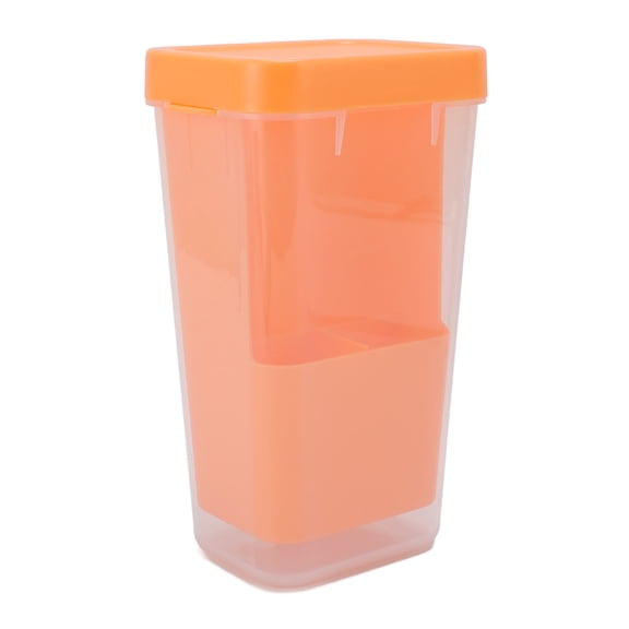 NFTIGB Cilantro Storage Container Plastic Transparent Reusable Multipurpose Asparagus Fridge Box, Orange, 9.45 Inches / 24 cm