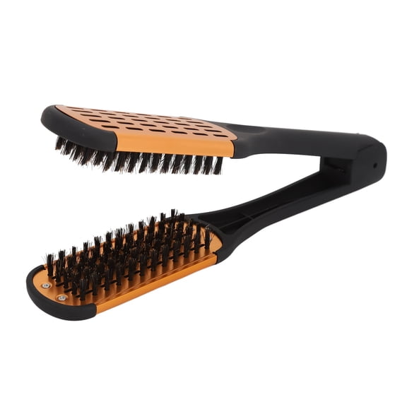 NFTIGB Clamp Hair Brush Spring Elasticity Softness Beard Breathability Double Sided Flat Brush, 9.45 inches / 24 cm