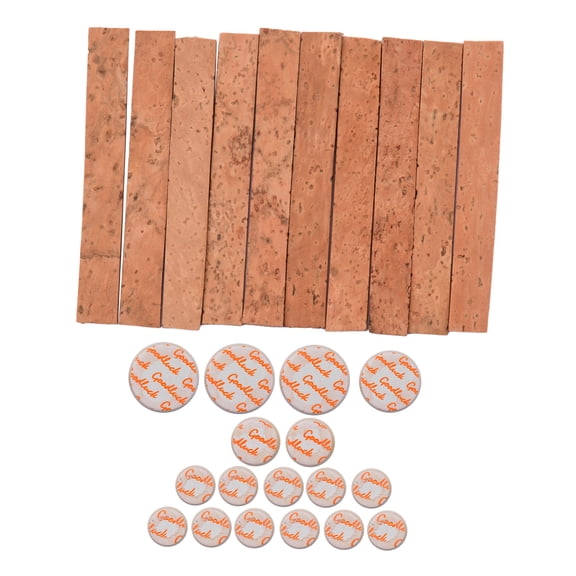 NFTIGB Clarinet Neck Joint Cork and Pad Set 28 Piece Replacement Kit for Bb Clarinets Premium Natural Soft Lumber Sheep Casing Instrument Repair Parts with Bag Beige