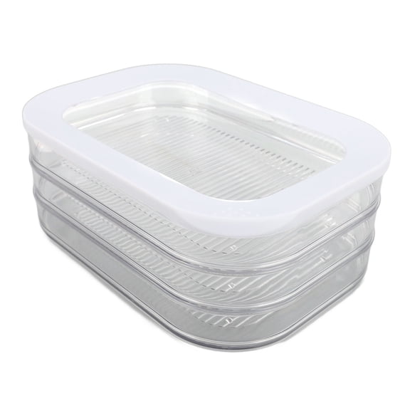 NFTIGB Clear Deli Meat Container Rectangular Airtight Bacon Box with Lid for Refrigerator, 8.86 inches / 22.5 cm