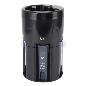 NFTIGB Coin Sorter 5 in 1 Space Saving High Efficiency Coin Counter Holder Organizer for Home Bank Shops Business Office Desktop Loose Change Management Plastic Material 8.27 inches / 21 cm