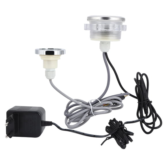 NFTIGB Colorful Underwater LED Pool Light 9W 220V Corded Electric Pond Lamp with Controller for Swimming Pool Hot Tub Fountains Landscape Decoration Stainless Steel Waterproof 2.44 inches / 6.2 cm