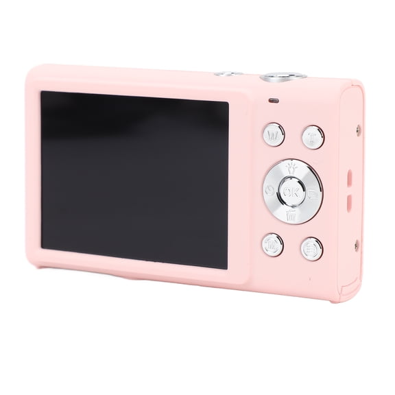 NFTIGB Compact Digital Camera 2.7K 48MP Autofocus 16x Digital Zoom 2.8 Inch / 7.11 cm IPS Screen Portable Vlog Camera for Adult Beginner Student Retro Photography, Pink Color
