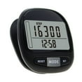 thumbnail image 1 of NFTIGB Compact Pedometer LCD Screen Step Counter Tracker with 7-Days Memory Digital Display Black, 1 of 9