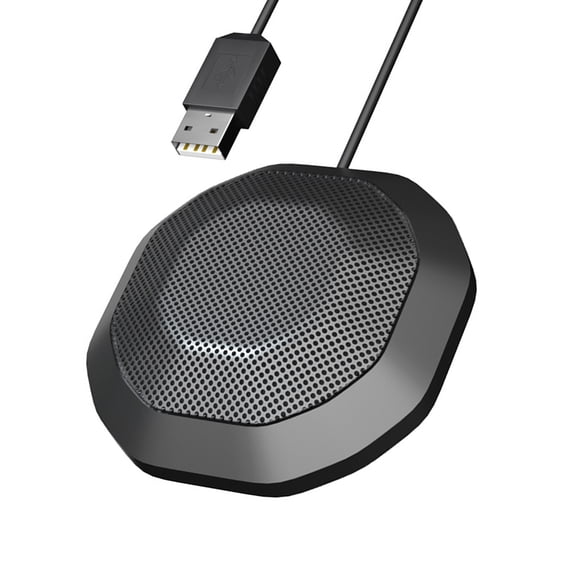 NFTIGB Computer Microphone 360° Omnidirectional High Sensitivity Desktop USB Mic