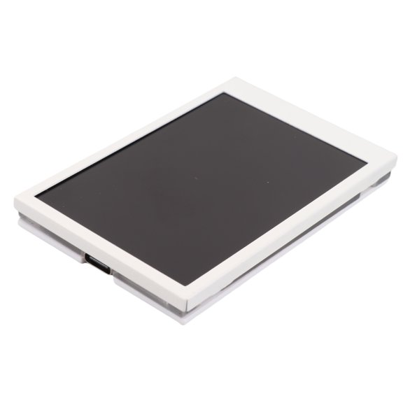 NFTIGB Computer Temp Monitor 3.5 in / 8.89 cm Full View IPS Display USB C Auto Off Rotatable PC CPU Data Monitor for Chassis RAM GPU White Set Multi-functional Data Display