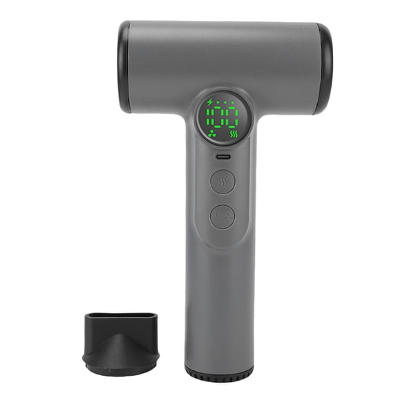 NFTIGB Cordless Hair Dryer 30000 RPM Portable Rechargeable Blow Dryer with Hot and Cold Wind 100 Gear Adjustable Speed Fast Charging Type C Wireless Hair Dryer for Travel Dormitory Dark Gray 10.2 in