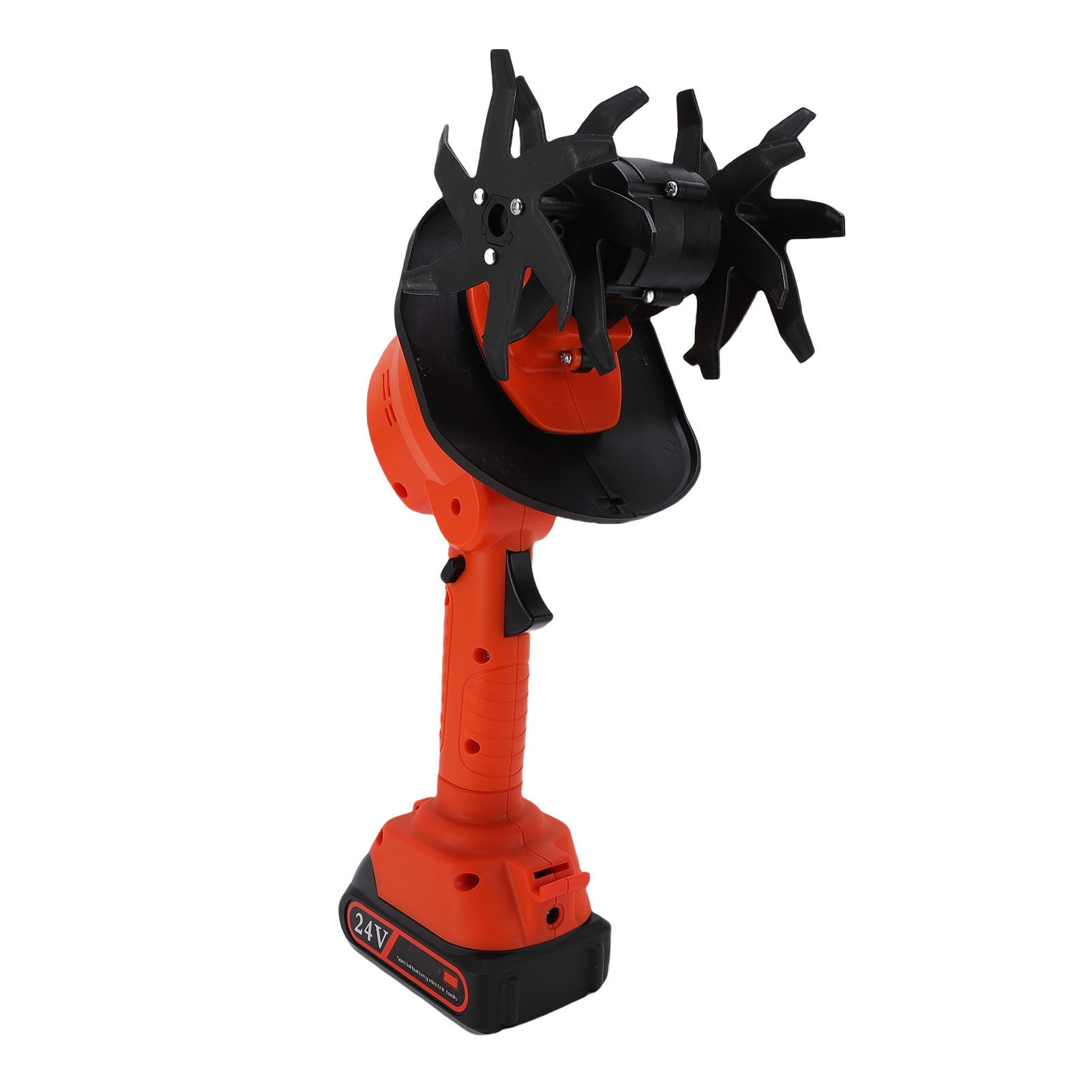 NFTIGB Cordless Tiller Cultivator Battery Powered Garden Mini Cultivator Weeding, UK Plug 100-240V Charger Included, 12.2 inches / 31 cm, 3.31 lbs Lightweight Residential Design