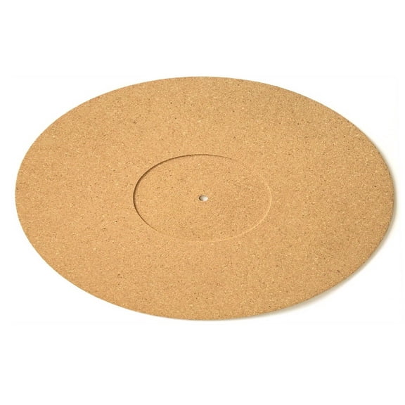 NFTIGB Cork Turntable Platter Mat for 12 Inch / 30.5 cm Vinyl LP Record Players Anti-Static Slipmat, 3mm Thick