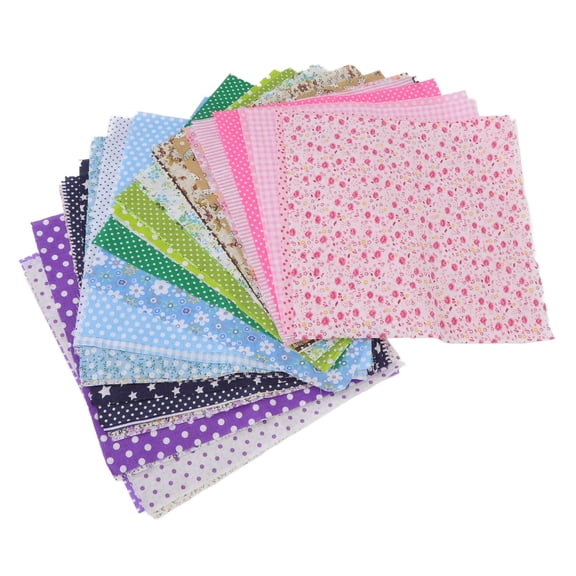 NFTIGB Cotton Quilting Fabric 9.8x9.8in Assorted Colors Easy Ironing Multi Purpose Floral Patchwork Fabric for Craft DIY 42 Colors