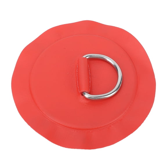 NFTIGB D Ring Patch Multifunctional PVC and Stainless Steel Boat Circular D Ring Pad for Inflatable Boat Kayak Dinghy Red 7.09 inches / 18 cm