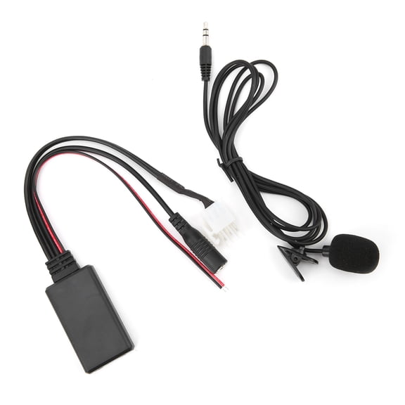 NFTIGB DC 12V Car Audio Cable AUX Bluetooth 5.0 Adapter Replacement for Honda Goldwing GL1800 Premium High Performance Auto Electronics Wireless Sound Receiver Wire Kit (150 cm / 59.1 in)