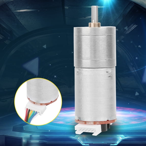 NFTIGB DC 12V Encoder Gear Motor Heavy Duty Speed Reduction Motor for RC Model Robot Vehicle Engines 60RPM High Torsional 25mm Structural Engine Unit