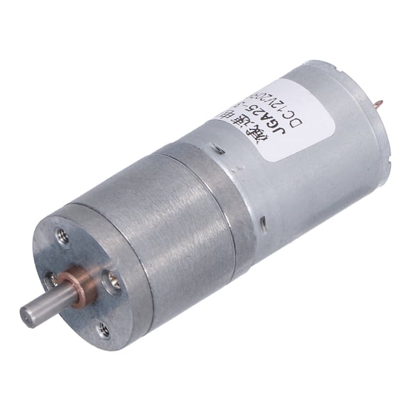 NFTIGB DC Motor JGA25-370 Worm Electric Reduction Engine for Power Tools Massage Equipment DC12V 20RPM, High Torque Low Noise Gear Motor with 0.98 inches / 25 mm Outer Diameter for Smart Home Devices