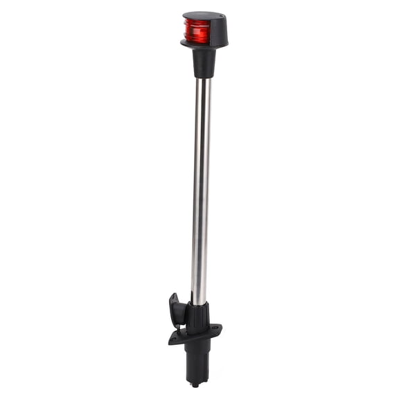 NFTIGB DC12-24V 18in Boat Navigation Light Red & Green Bi-Color LED Bow Light with Detachable Plug-in Base (18 inches / 45.7 cm)