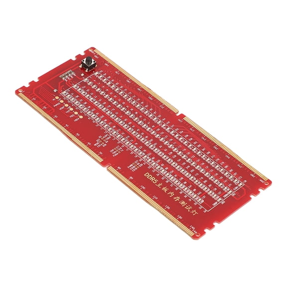 NFTIGB DDR5 Desktop RAM Memory Slot Tester Card with LED Lights Portable PC Motherboard RAM Memory Maintenance Red [cite: 22, 23] 7.09 inches / 18 cm Repair Tool