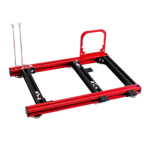 NFTIGB DIY Mini Open Aluminum Alloy Frame ITX Motherboard PC Computer Case, Black/Red, 12.4 x 8.3 x 6.1 inches / 315 x 210 x 154 mm