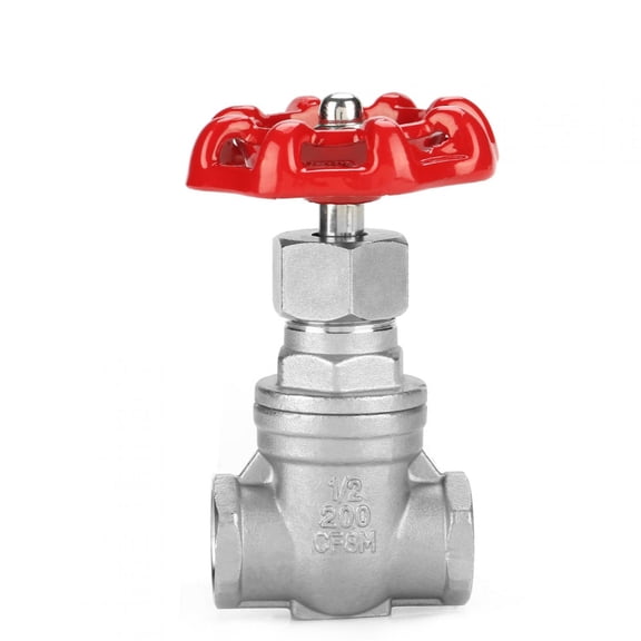 NFTIGB DN15 Stainless Steel Gate Valve BSPP G1/2 Rotary Sluice Valve for Water Oil Gas Equipment, Durable Straight Through Pipe Hardware for Industrial Plumbing Replacement Parts[cite: 1]