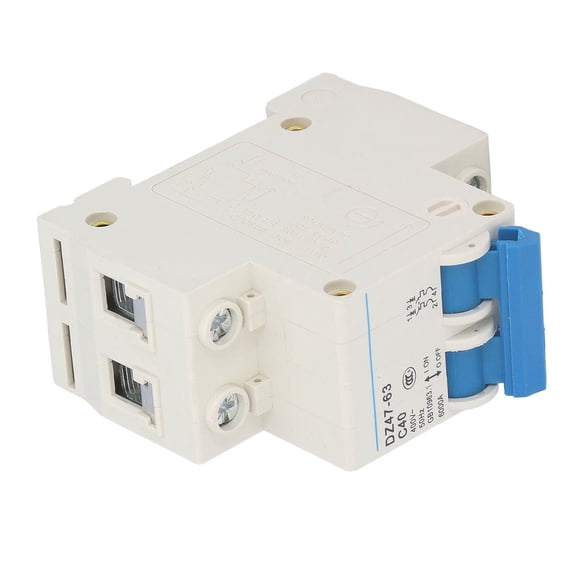 NFTIGB DZ47-63 C40 2P Miniature Circuit Breaker DIN Rail Mount Low Voltage Air Switch AC 400V 40A Miniature Breaker Short Circuit Protection Switch (10 inches / 25.4 cm)