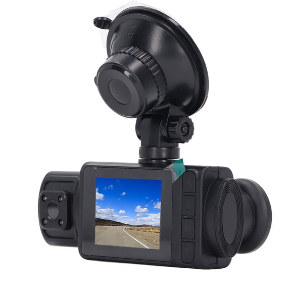 NFTIGB Dash Cam for Car 2 Inch HD IPS Screen 3 Lens Rotatable 1080P Loop Recording Night Vision Dashboard Camera Recorder for Driving Parking Built in Battery