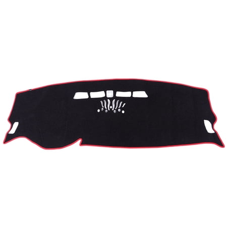 NFTIGB Dashboard Cover Mat Fit for Buick Regal 2009-2016 Premium Polyester Dash Cover Sunshade Carpet Protector Black Anti-Glare UV Protection Automotive Interior Accessories (18.11 inches/46.00 cm)