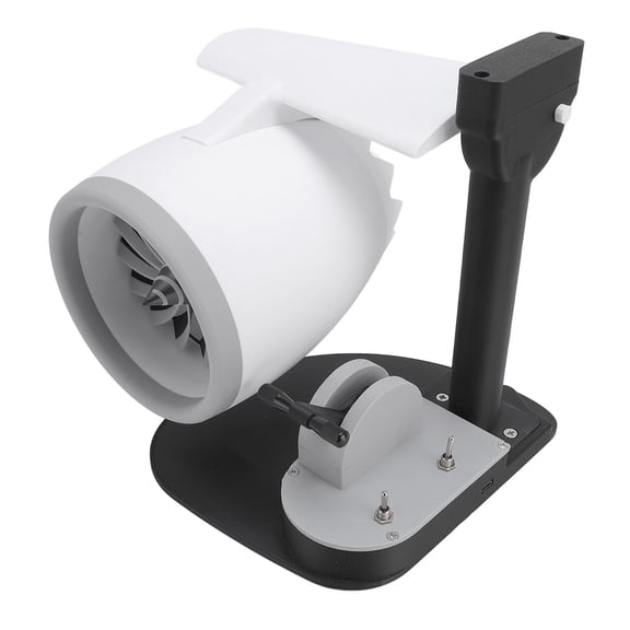 NFTIGB Desktop Fan with Red Tail Light Innovative Turbofan Engine Shape USB Turbo Cooling Fan Humidifier 9.8x9.8x10.2 inches / 25x25x26 cm
