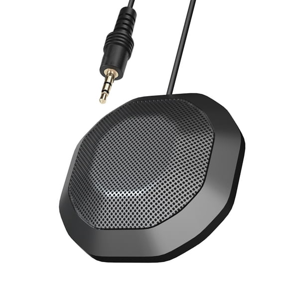 NFTIGB Desktop Microphone 360° Omnidirectional High Sensitivity Clear Computer Mic 3.5mm Plug