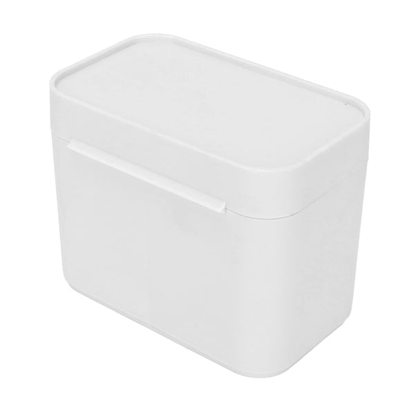 NFTIGB Desktop Storage Box 2 Grids Separate Multifunctional Dustproof Organizer Grey 5.1 in / 13 cm
