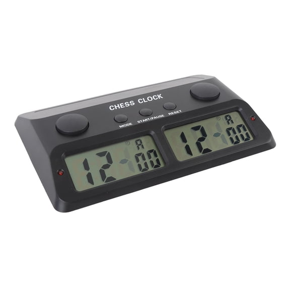 NFTIGB Digital Chess Clock Timer, 3-in-1 Professional Chess Timer with Countdown and Add Seconds Function for Board Games, Chinese Chess, International Chess, and Weiqi, 9.84 inches / 25 cm, Black