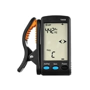 NFTIGB Digital Guitar Tuner Bass Chromatic Tuner with Wide Tuning Range Rotating Clip Universal Portable Tuner for Acoustic Electric Guitar Bass, Black