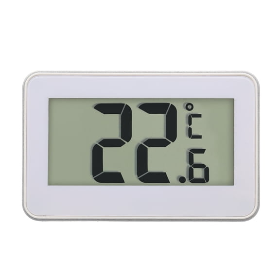 NFTIGB Digital LCD Refrigerator Thermometer High Accuracy Waterproof Fridge Freezer Temperature Monitor Meter with Large Screen Max Min Record Frost Alert and Adjustable Stand Magnet (1 Count / Pack)