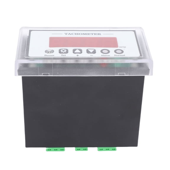 NFTIGB Digital LED Tachometer Gauge 0-9999 RPM Range RPM Speed Meter for Lathe Conveyor Black (4.33 inches / 11 cm)