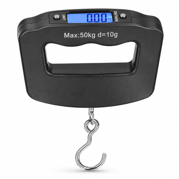 NFTIGB Digital Luggage Scale 110 lb/50 kg Electronic Hanging Scale with LCD Display (Batteries Not Included)