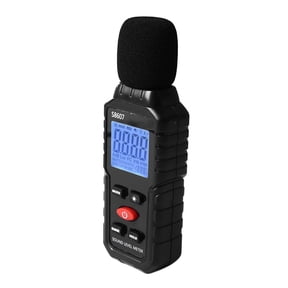 NFTIGB Digital Sound Level Meter S8607 Portable SPL Decibel Audio Noise Measurement Device with LCD Backlit Display 30-130dB Range for Home Factory Office Indoor Outdoor Use