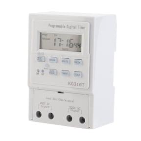 NFTIGB Digital Timer Switch Programmable Control Timing Switch, Mini AC 220V 1W 30A Electric Power Control LCD Display with Keyboard Lock Function, 16 Groups Time Setting, High Accuracy Device