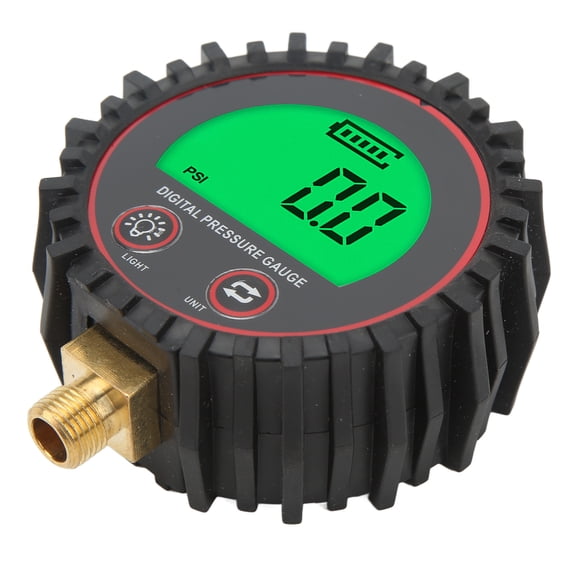 NFTIGB Digital Tire Pressure Gauge Large LCD Display 255 PSI Accurate Reading for Cars Trucks Motorcycles Trails SUVs RVs, Fast Inflation with LED Light Thread M11x1