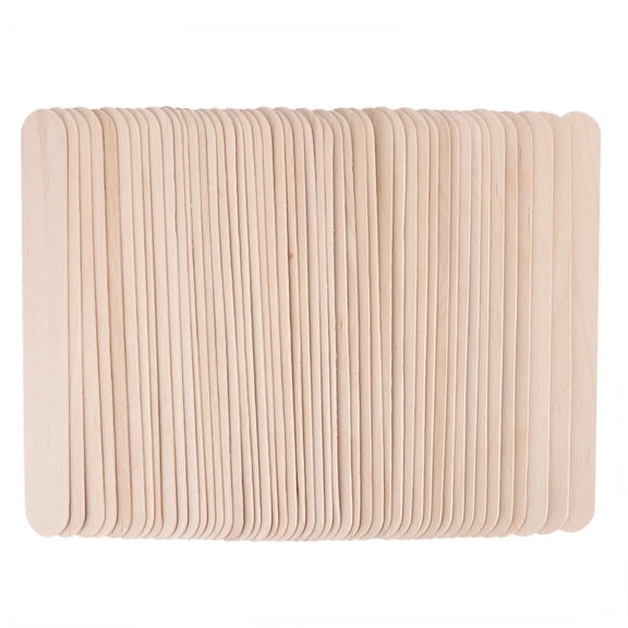 NFTIGB Disposable Wooden Hair Removal Wax Applicator Sticks Spatulas Epilation Tool for Body Face Eyebrow Bikini, Smooth Edge Environmental Friendly Material, 50 Pcs Box 5.9 inches / 15.0 cm
