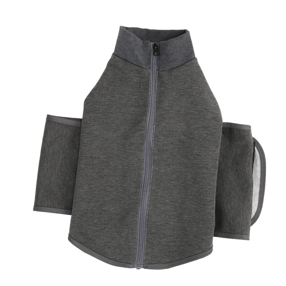 NFTIGB Dog Comfort Clothes Keep Calm Reduce Anxiety Breathable Vest Jacket with Hook and Loop Closure for Thunderstorm Fireworks Travel, Gray, Size XXL