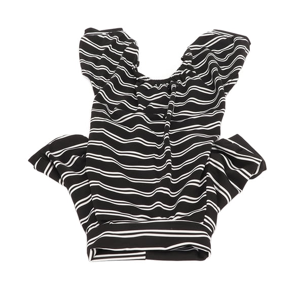 NFTIGB Dog Striped Pajamas Classic Black White Lightweight Full Coverage Clothes for Puppy XS