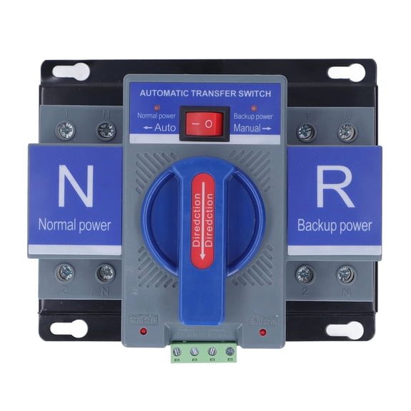 NFTIGB Double Power Automatic Transfer Switch 2P CB Type Mini Changeover AC230V for Household PV 50A, 7.48 inches / 19 cm Width, Reliable Electrical Switch for Continuous Backup Energy Solution